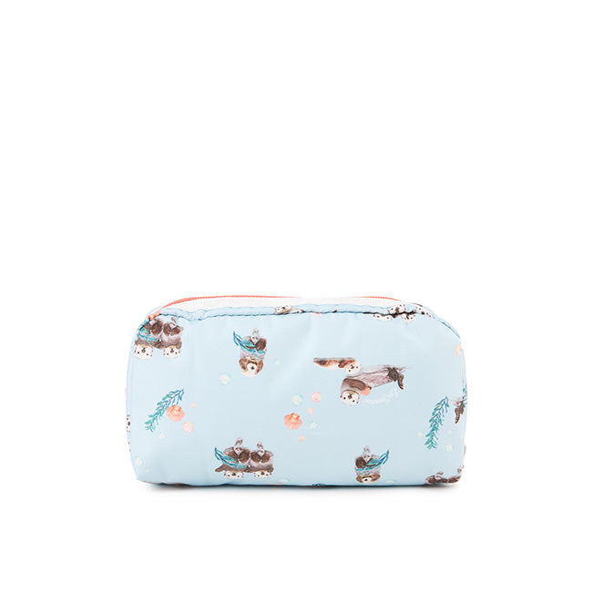 LeSportsac Unisex Pouch Rectangular Cosmetic In Floating Sea Otters