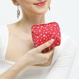 LeSportsac Unisex Pouch Square Cosmetic In Red Mini Hearts Wh