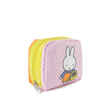 LeSportsac Unisex Pouch Square Cosmetic In Miffy Pink/Orange Sq