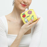 LeSportsac Unisex Pouch Square Cosmetic In Miffy Blue/Yellow Sq