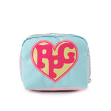 LeSportsac Unisex Pouch Square Cosmetic In Ppg Yellow/Mint Sq Cosm