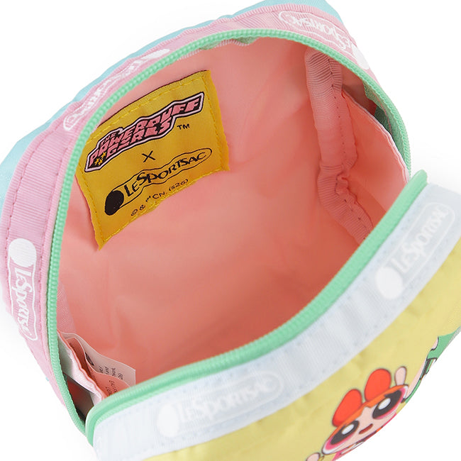 LeSportsac Unisex Pouch Square Cosmetic In Ppg Yellow/Mint Sq Cosm