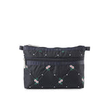 LeSportsac Unisex Pouch Cosmetic Clutch In Floral Lattice Emb