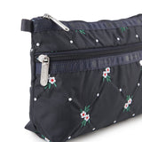 LeSportsac Unisex Pouch Cosmetic Clutch In Floral Lattice Emb