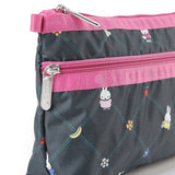 LeSportsac Unisex Pouch Cosmetic Clutch In Miffy Orchard Green/Pink