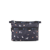 LeSportsac Unisex Pouch Cosmetic Clutch In Woof Wonderland
