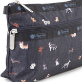 LeSportsac Unisex Pouch Cosmetic Clutch In Woof Wonderland