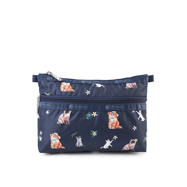 LeSportsac Unisex Bags Cosmetic Clutch In Tropical Meow Cat