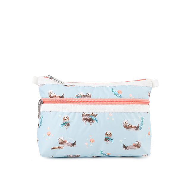 LeSportsac Unisex Bags Cosmetic Clutch In Floating Sea Otters