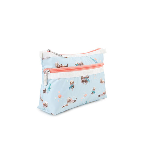 LeSportsac Unisex Bags Cosmetic Clutch In Floating Sea Otters