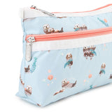 LeSportsac Unisex Bags Cosmetic Clutch In Floating Sea Otters