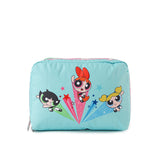 LeSportsac Unisex Pouch Extra Large Rectangular Cosmetic In Ppg Pink/Mint Rect Cosm