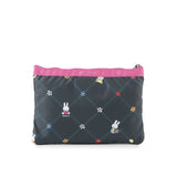 LeSportsac Unisex Pouch 3-Zip Cosmetic In Miffy Orchard Green/Pink