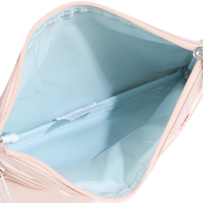 LeSportsac Unisex Pouch 3-Zip Cosmetic In Flamingo Party