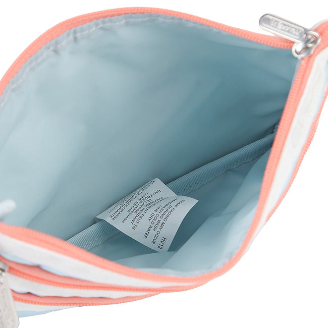 LeSportsac Unisex Pouch 3-Zip Cosmetic In Floating Sea Otters