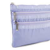 LeSportsac Unisex Pouch 3-Zip Cosmetic In Periwinkle Dream