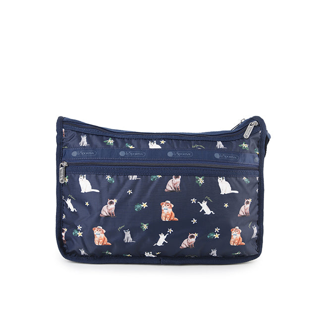 LeSportsac Unisex Deluxe Everyday Bag In Tropical Meow Cat