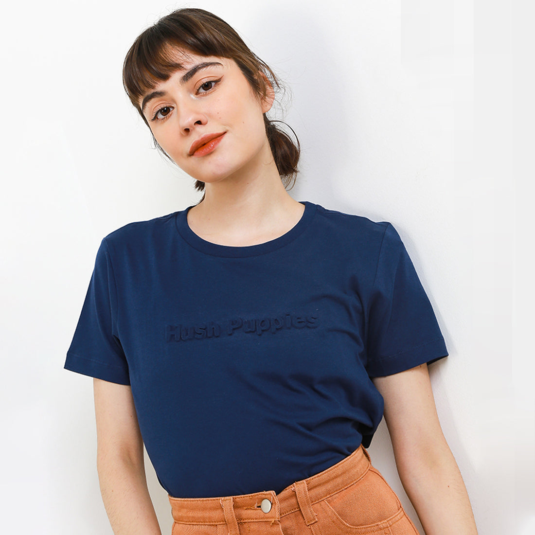 Hush Puppies Pakaian Kaos Wanita Mozza In Navy