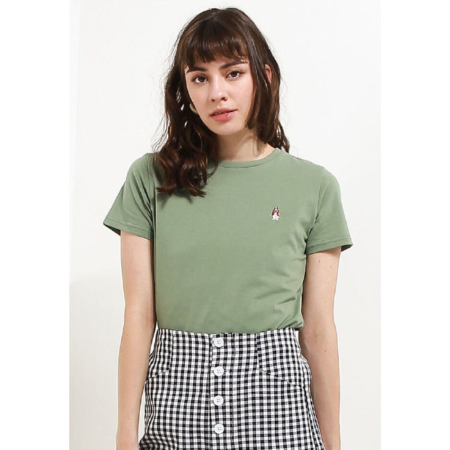 Hush Puppies Pakaian Kaos Wanita Venna 7 In Olive