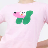 Hush Puppies Pakaian Wanita T Shirt Liunic Prava In Pink