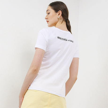 Hush Puppies Pakaian Wanita T Shirt Liunic Prava In White