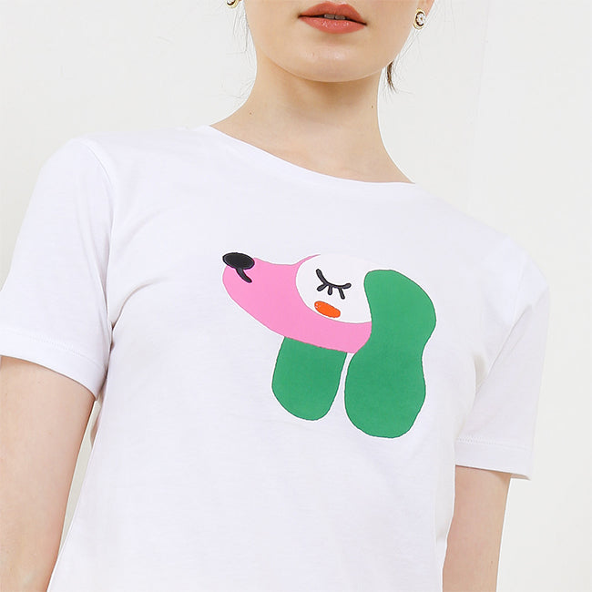 Hush Puppies Pakaian Wanita T Shirt Liunic Prava In White