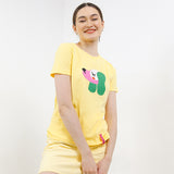 Hush Puppies Pakaian Wanita T Shirt Liunic Prava In Yellow