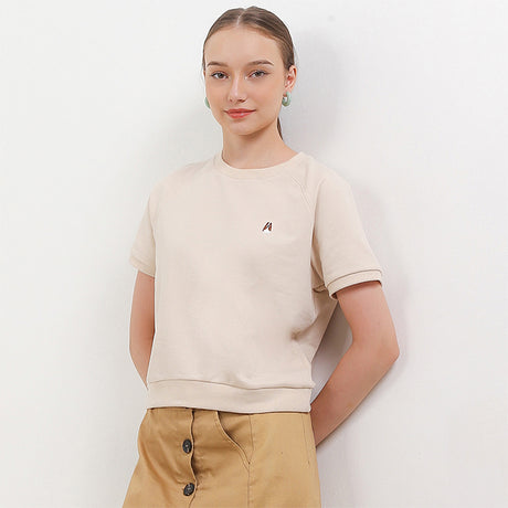 Hush Puppies Pakaian Wanita T Shirt Elxia In Beige