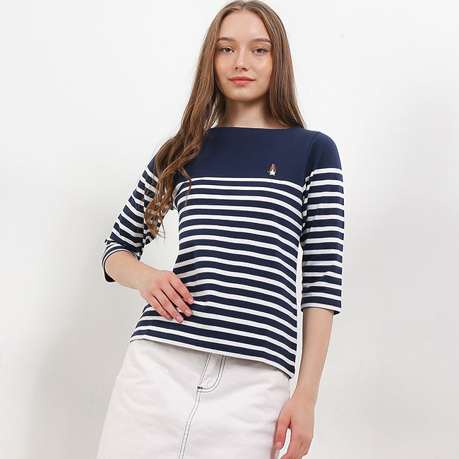 Hush Puppies Pakaian Wanita T Shirt Bsc Ponovi In Navy