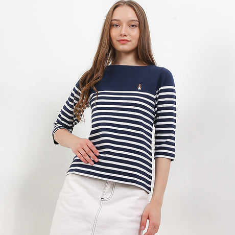 Hush Puppies Pakaian Wanita T Shirt Bsc Ponovi In Navy