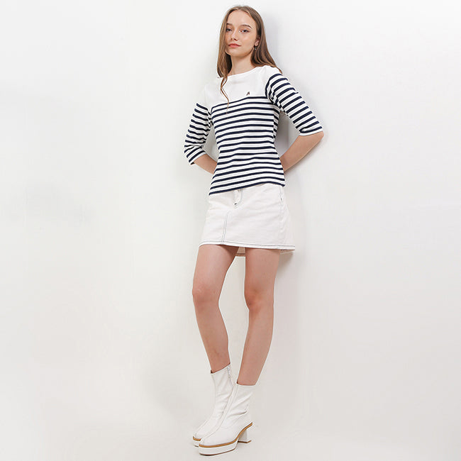 Hush Puppies Pakaian Wanita T Shirt Bsc Ponovi In Off White