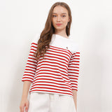 Hush Puppies Pakaian Wanita T Shirt Bsc Ponovi In Red