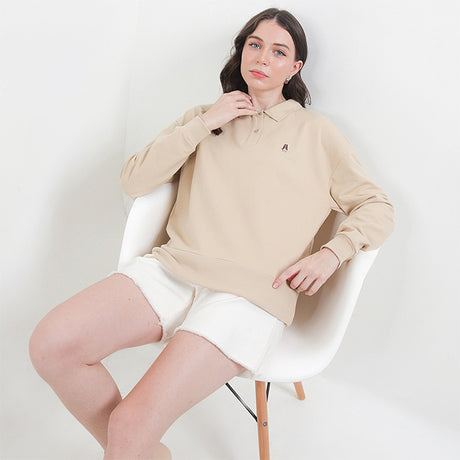 Hush Puppies Pakaian Wanita Estella Polo In Khaki