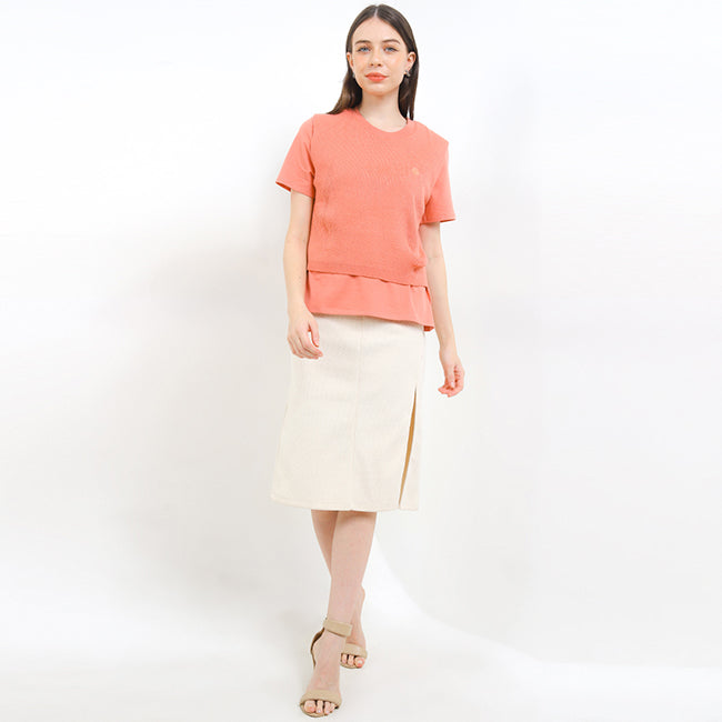 Hush Puppies Pakaian Wanita Blouse Tr Camada In Pink