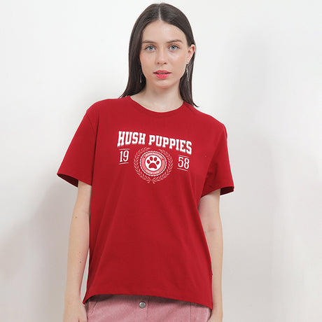 Hush Puppies Pakaian Wanita Shirt Camperly In Red