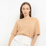 Hush Puppies Pakaian Wanita T Shirt Bsc Joaquin In Khaki