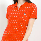 Hush Puppies Pakaian Wanita Bsc Polkad Polo In Red