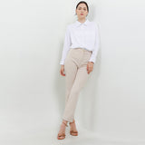 Hush Puppies Pakaian Wanita Shirt Workwear Aiki In White