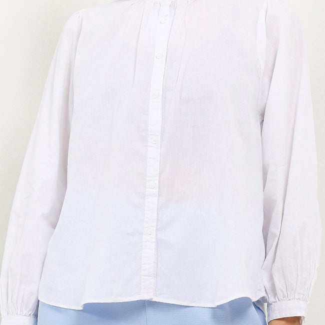 Hush Puppies Pakaian Wanita Blouse Icca In White