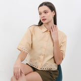 Hush Puppies Pakaian Wanita Shirt Harumi In Khaki