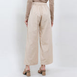 Hush Puppies Pakaian Wanita Pants Linen Shoutie In Beige