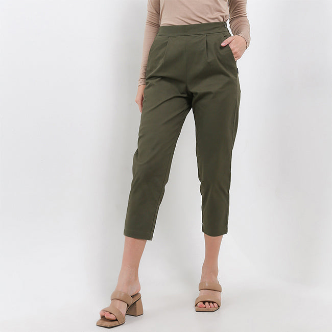 Hush Puppies Pakaian Wanita Slim Fit Gracier In Olive
