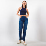 Hush Puppies Pakaian Wanita Denim Saila In Medium Blue