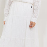 Hush Puppies Pakaian Wanita Linen Kemiri In White