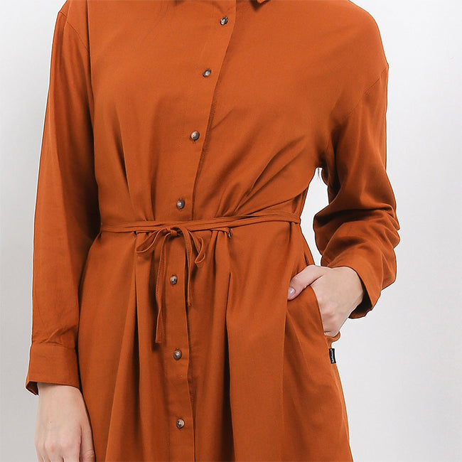 Hush Puppies Pakaian Wanita Dress Bohlani In Camel