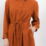 Hush Puppies Pakaian Wanita Dress Bohlani In Camel