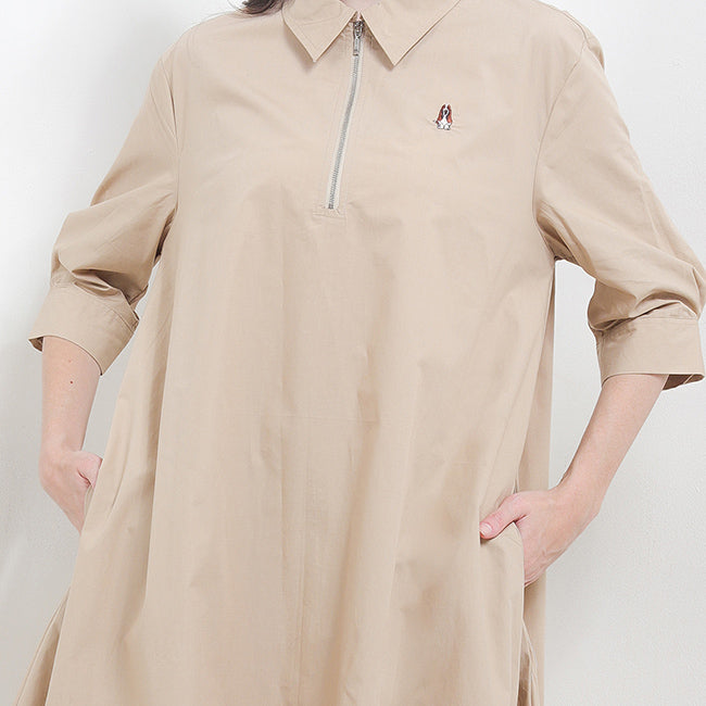 Hush Puppies Pakaian Wanita Dress Carlene Midi In Khaki