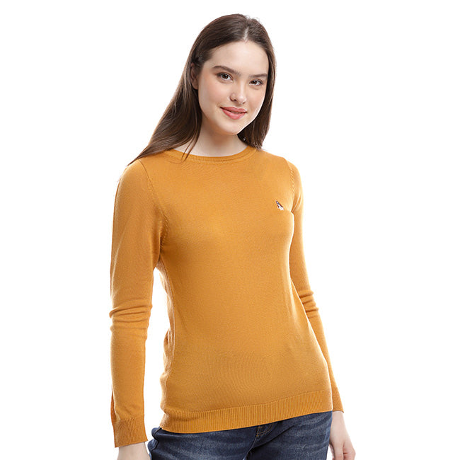 Hush Puppies Pakaian Sweater Wanita Oline 4 In Mustard