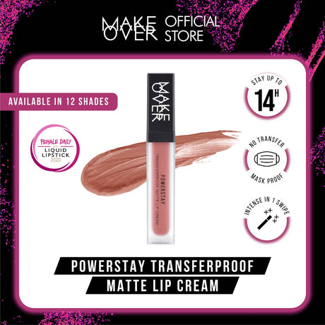 Make Over Powerstay Transferproof Matte Lip Cream B08 Curious 7 g