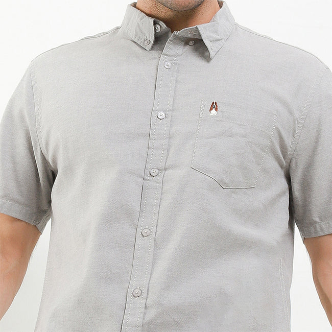 Hush Puppies Pakaian Pria Shirt Dillion 2 In Light Gray